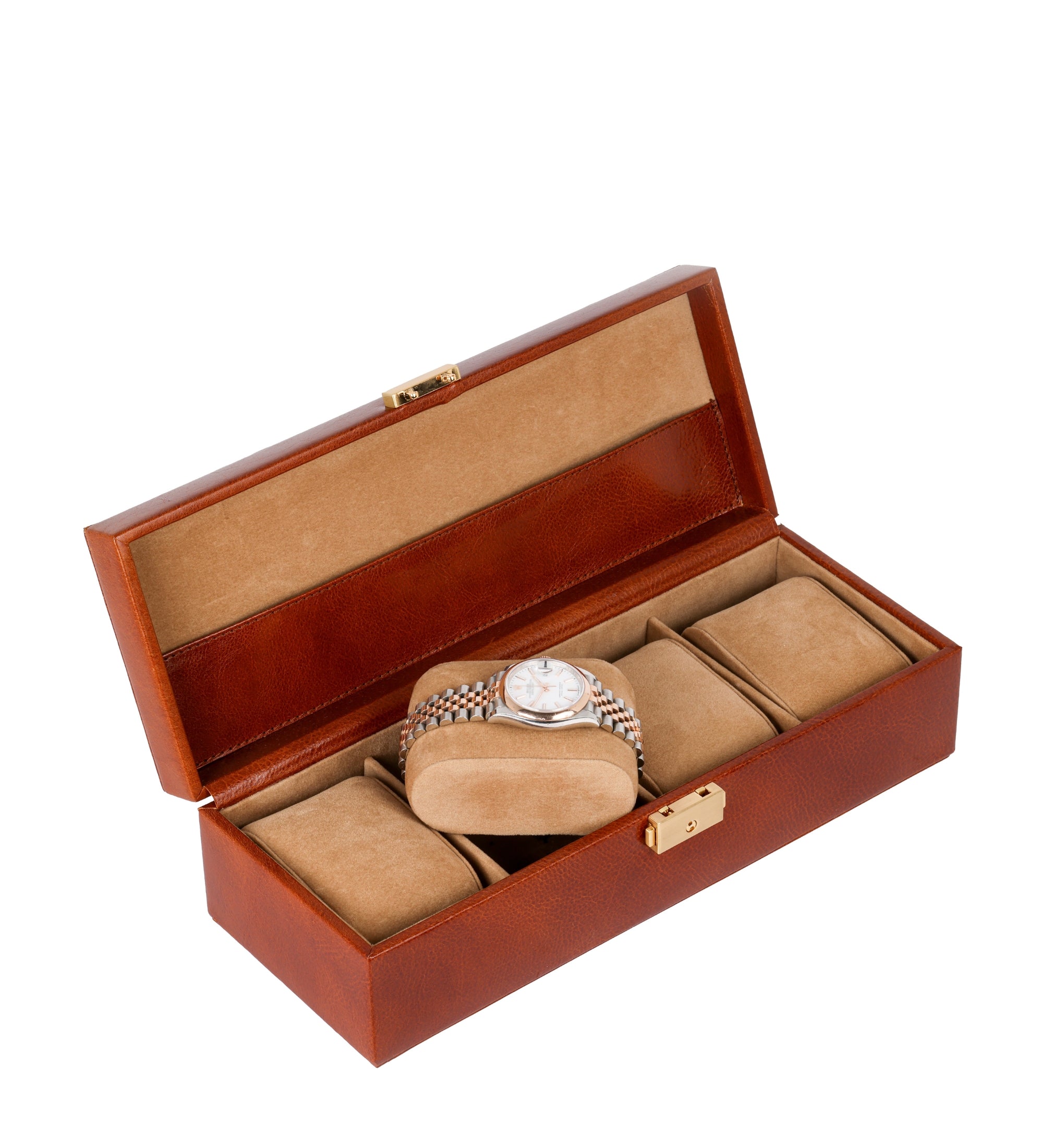 Boîte à montres, organiseur de montres en cuir Herzog