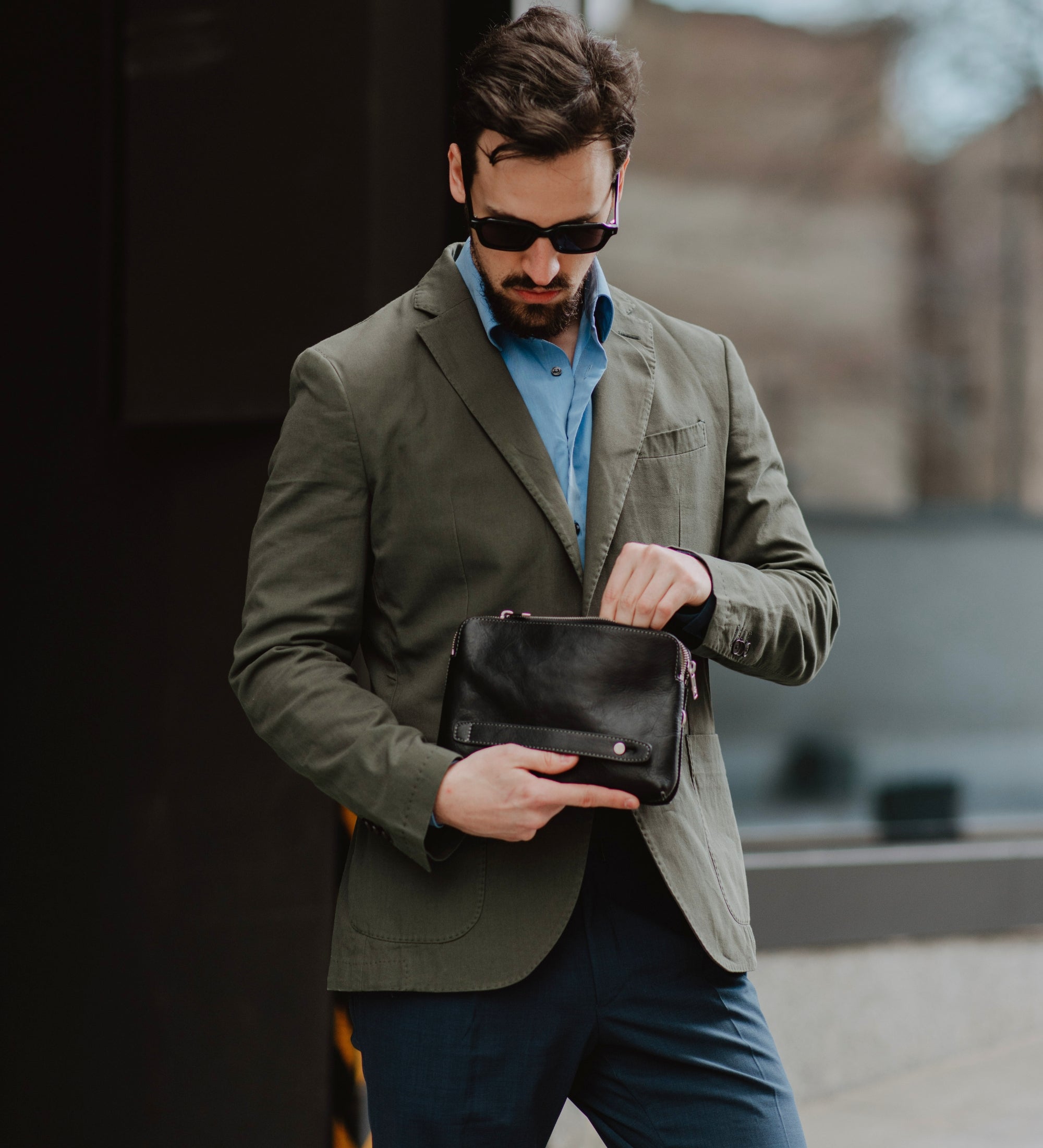 Pochette en cuir Ulysses