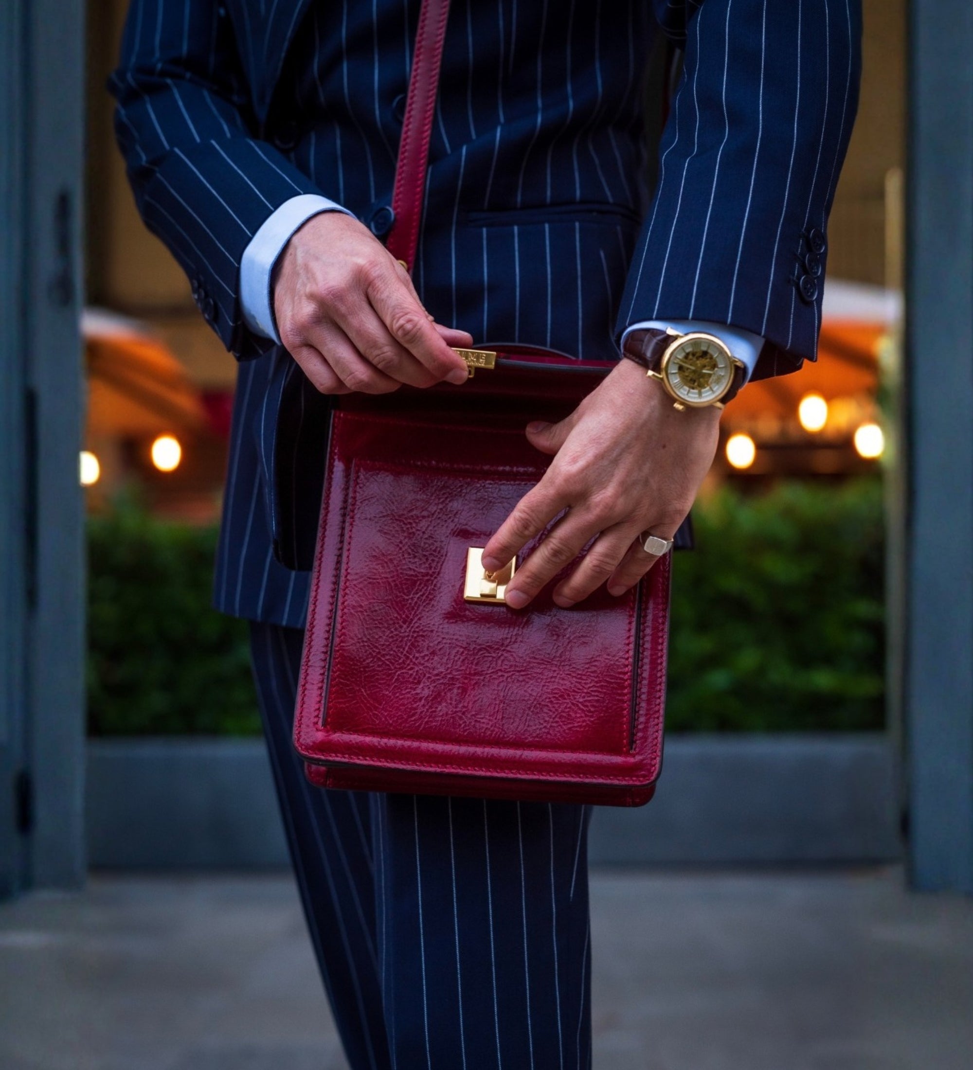 Petite mallette en cuir Walden