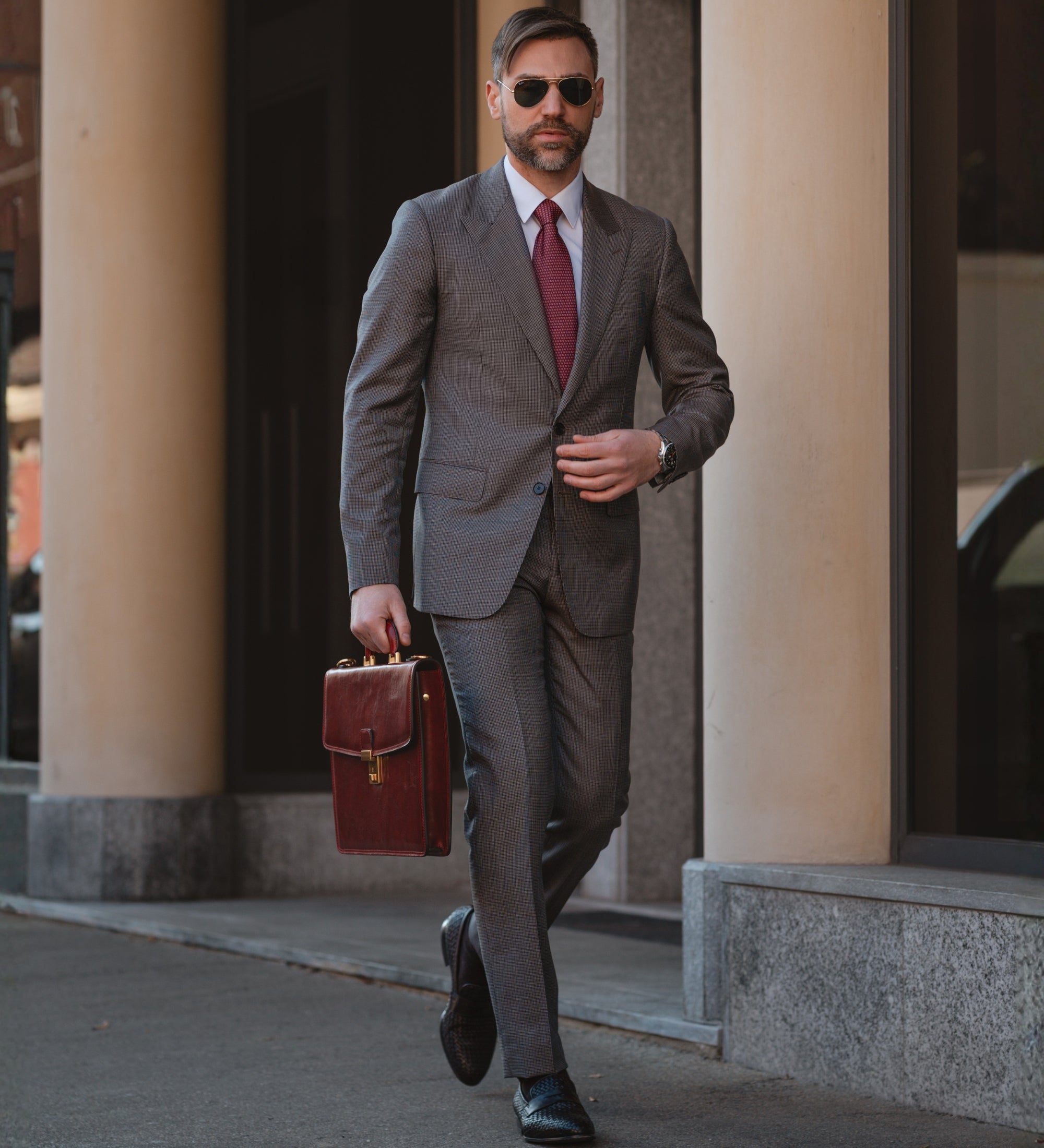 Serviette en cuir The Sound of the Mountain