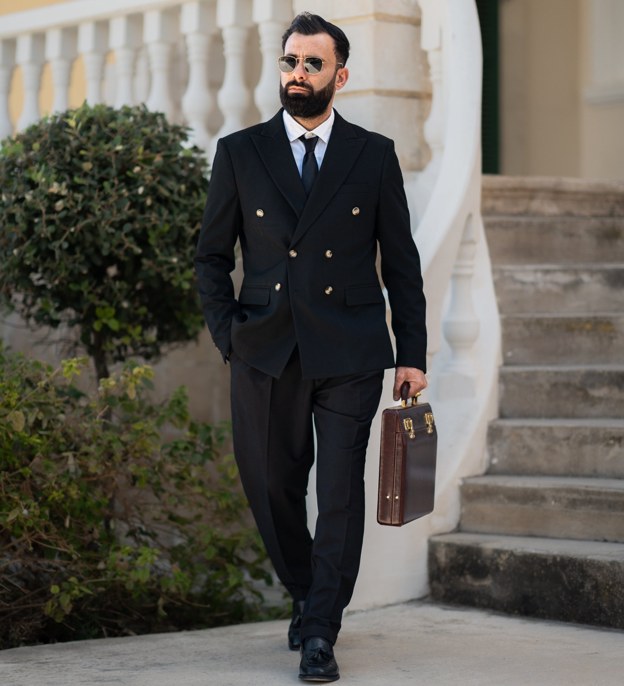 Attaché-case en cuir Vendetta