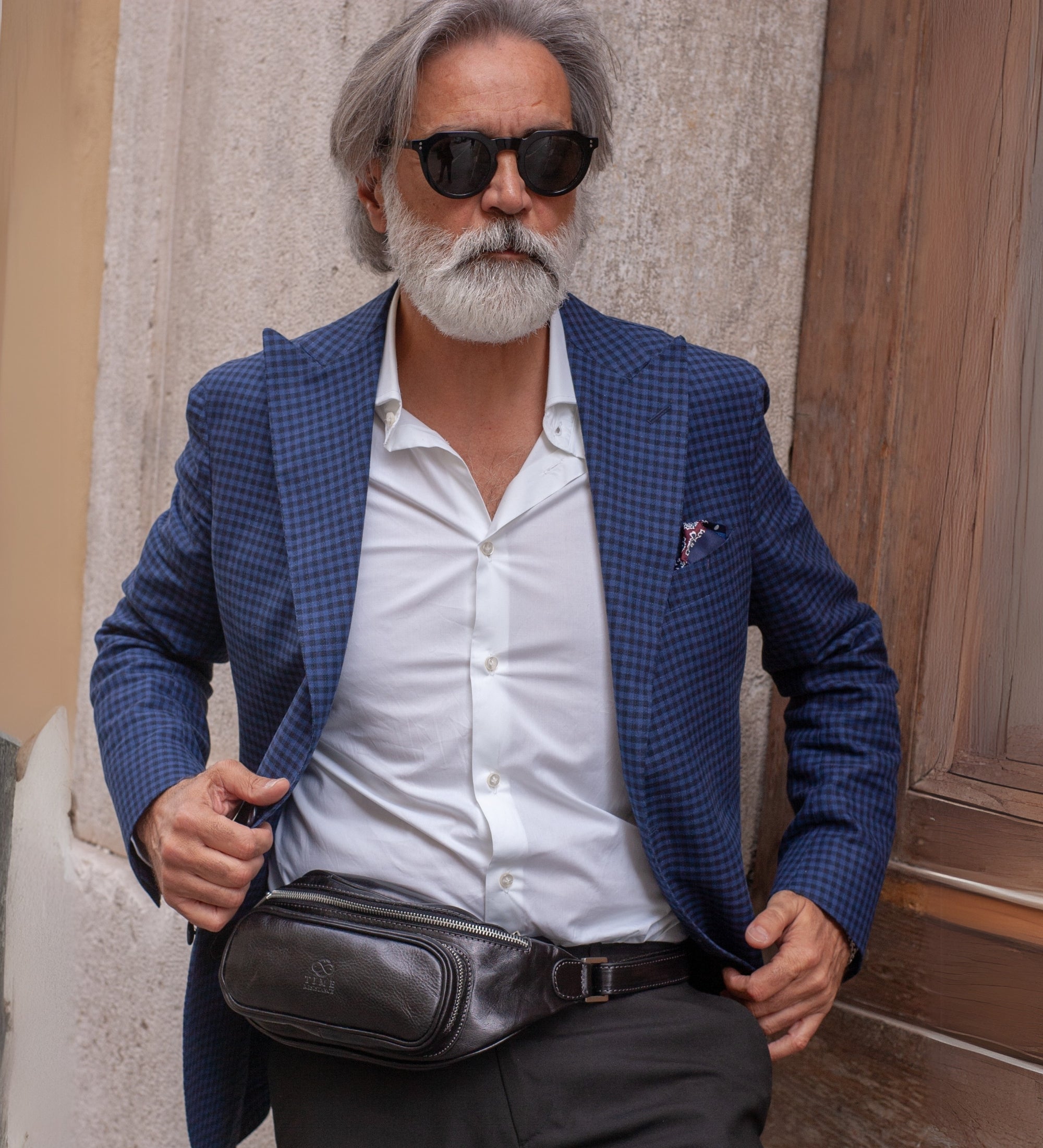Sac banane à bandoulière en cuir Independent People