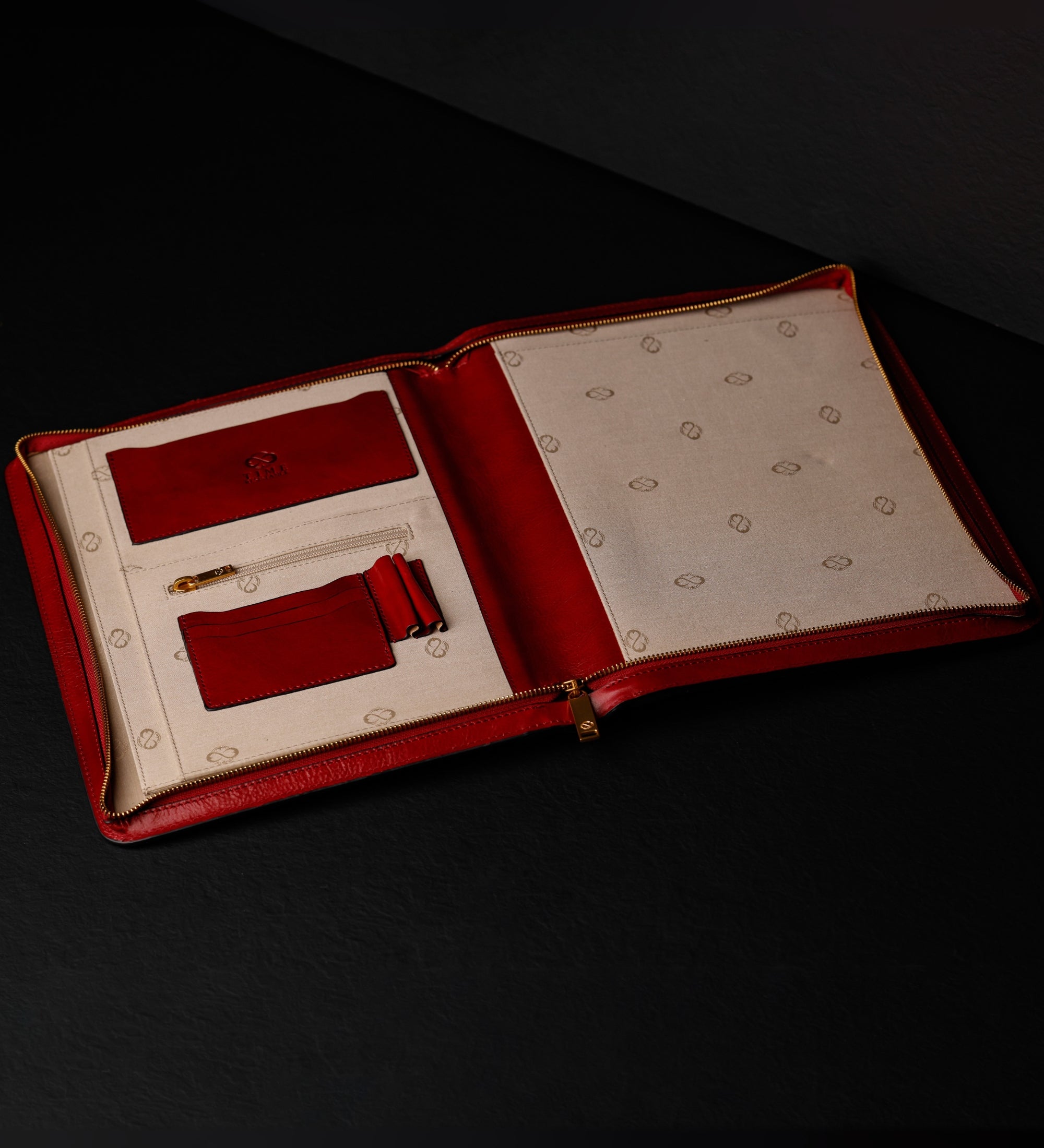 Porte-documents organiseur A4 en cuir Candide