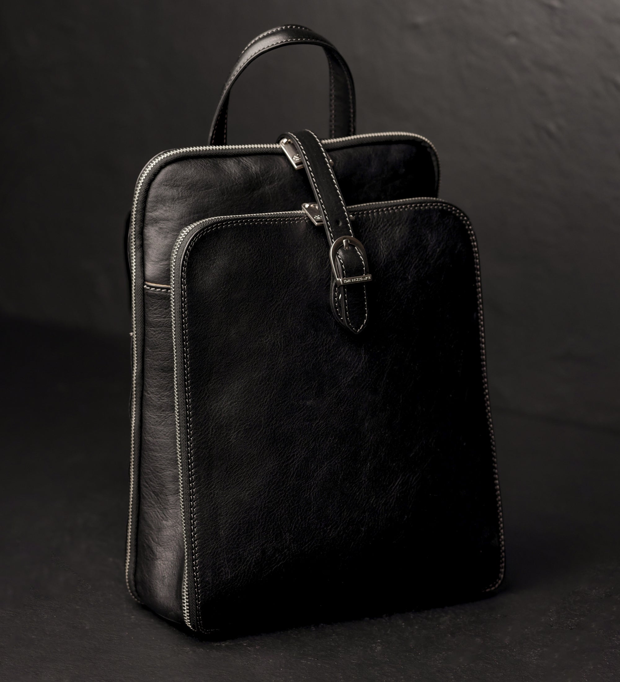Sac à dos convertible à bandoulière en cuir pour femme Clarissa