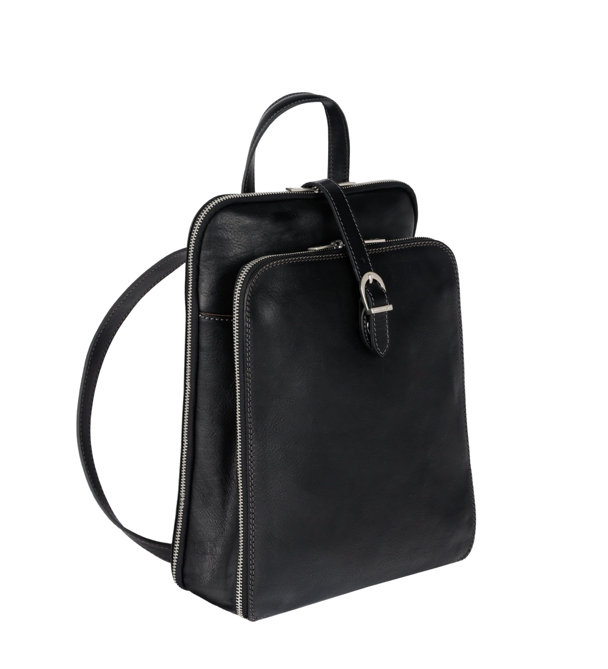 Sac à dos convertible à bandoulière en cuir pour femme Clarissa