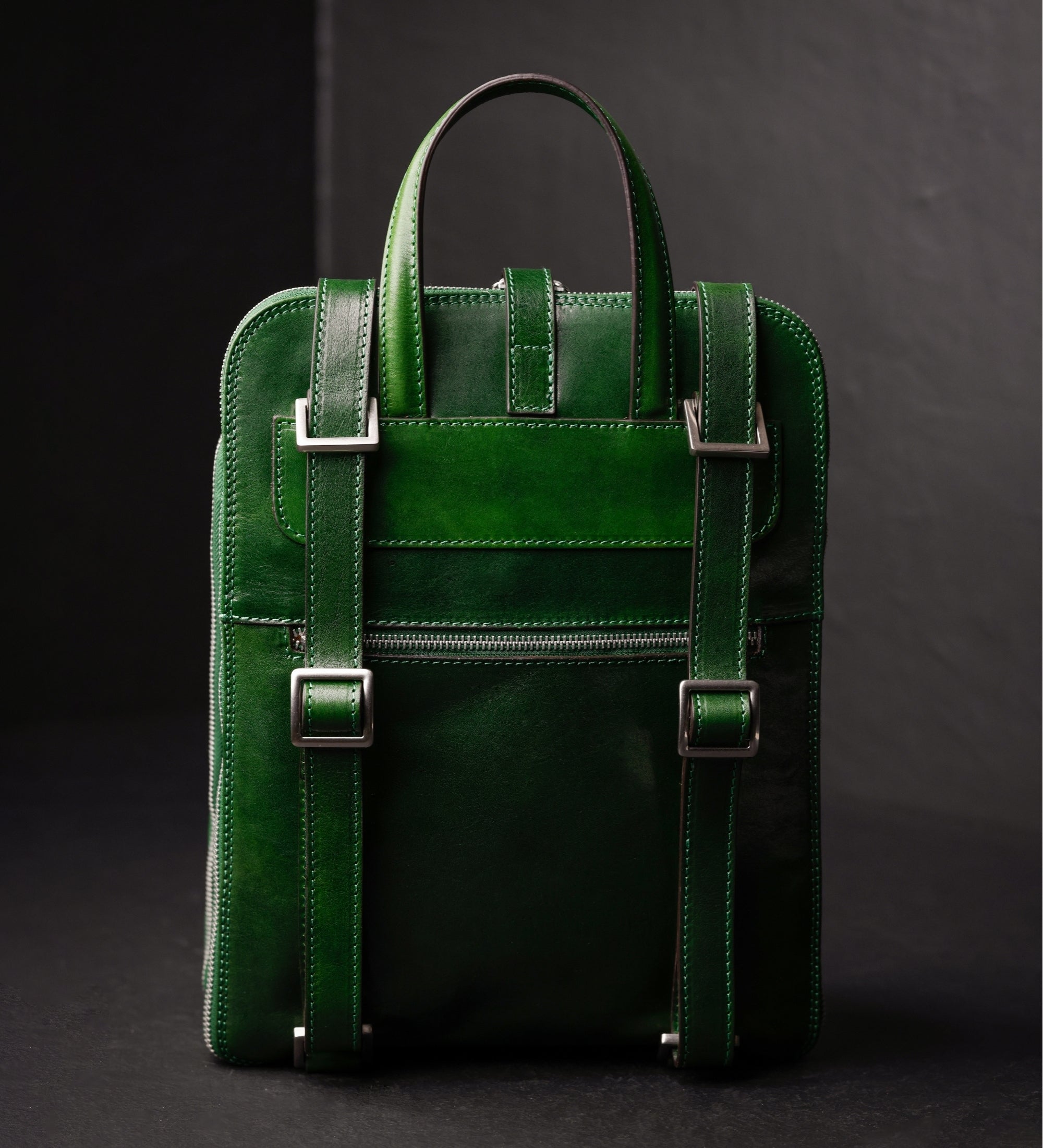 Sac à dos convertible à bandoulière en cuir pour femme Clarissa