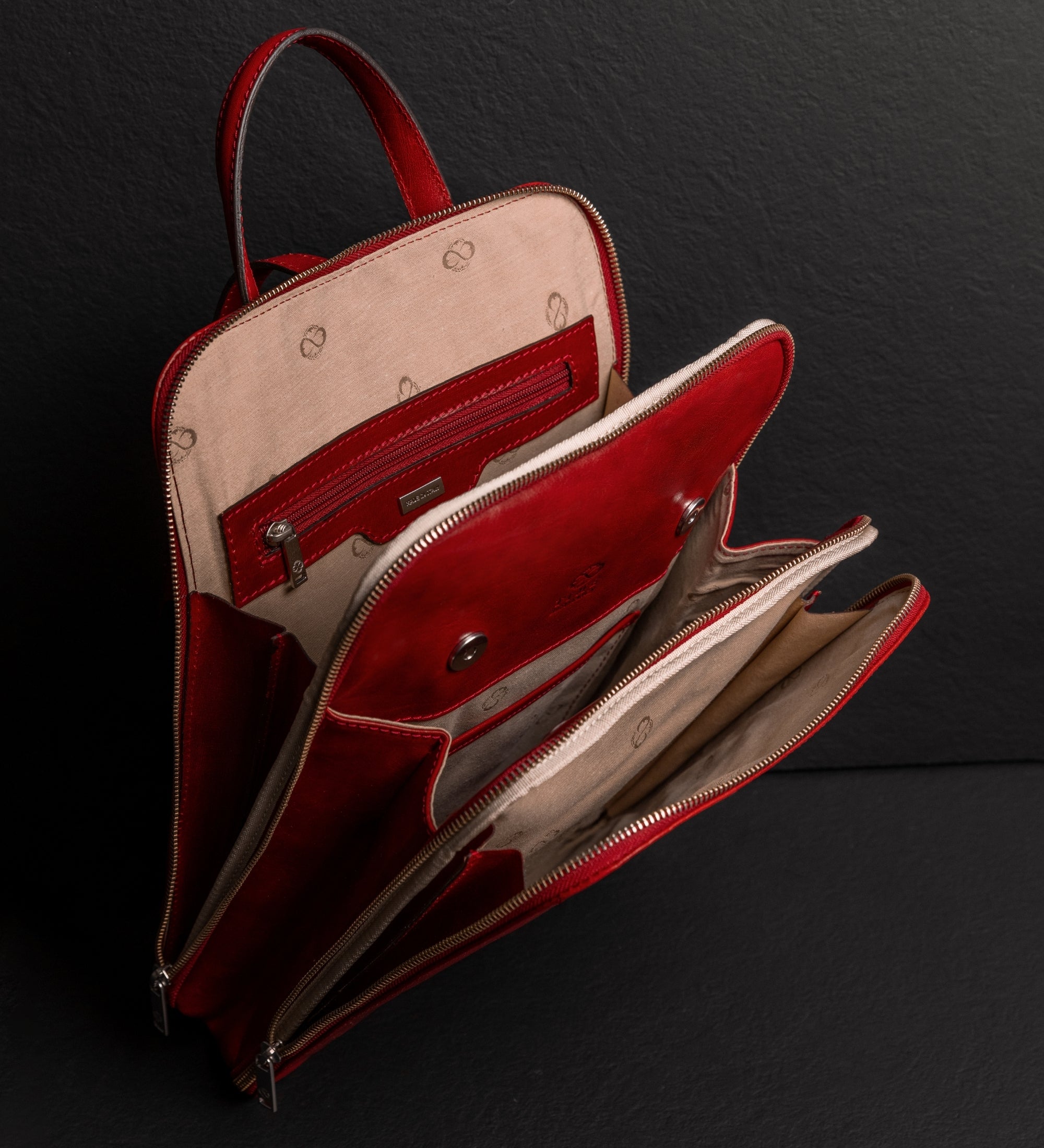 Sac à dos convertible à bandoulière en cuir pour femme Clarissa
