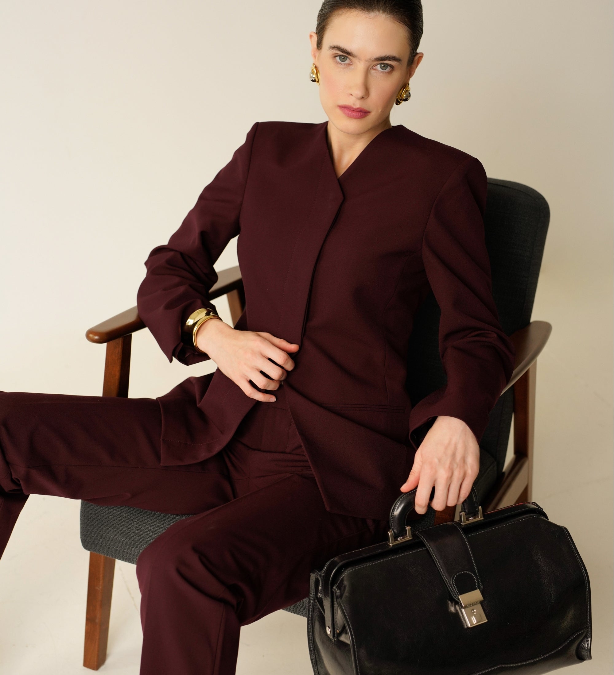 Petit sac de docteur en cuir pour femme David Copperfield