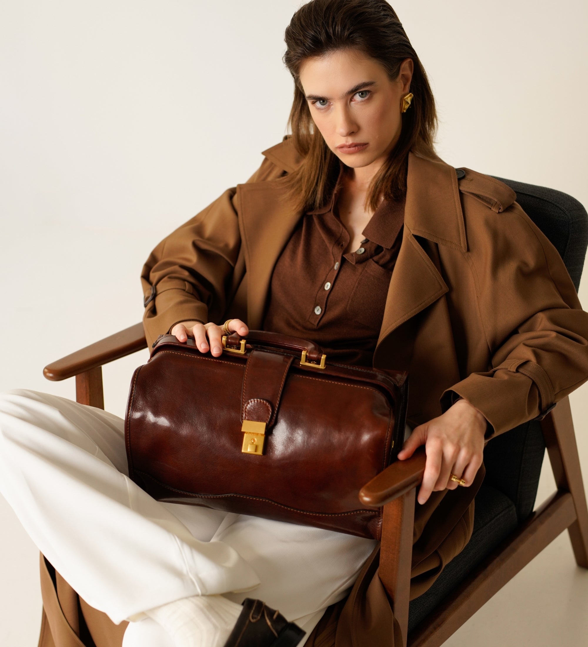 Petit sac de docteur en cuir pour femme David Copperfield