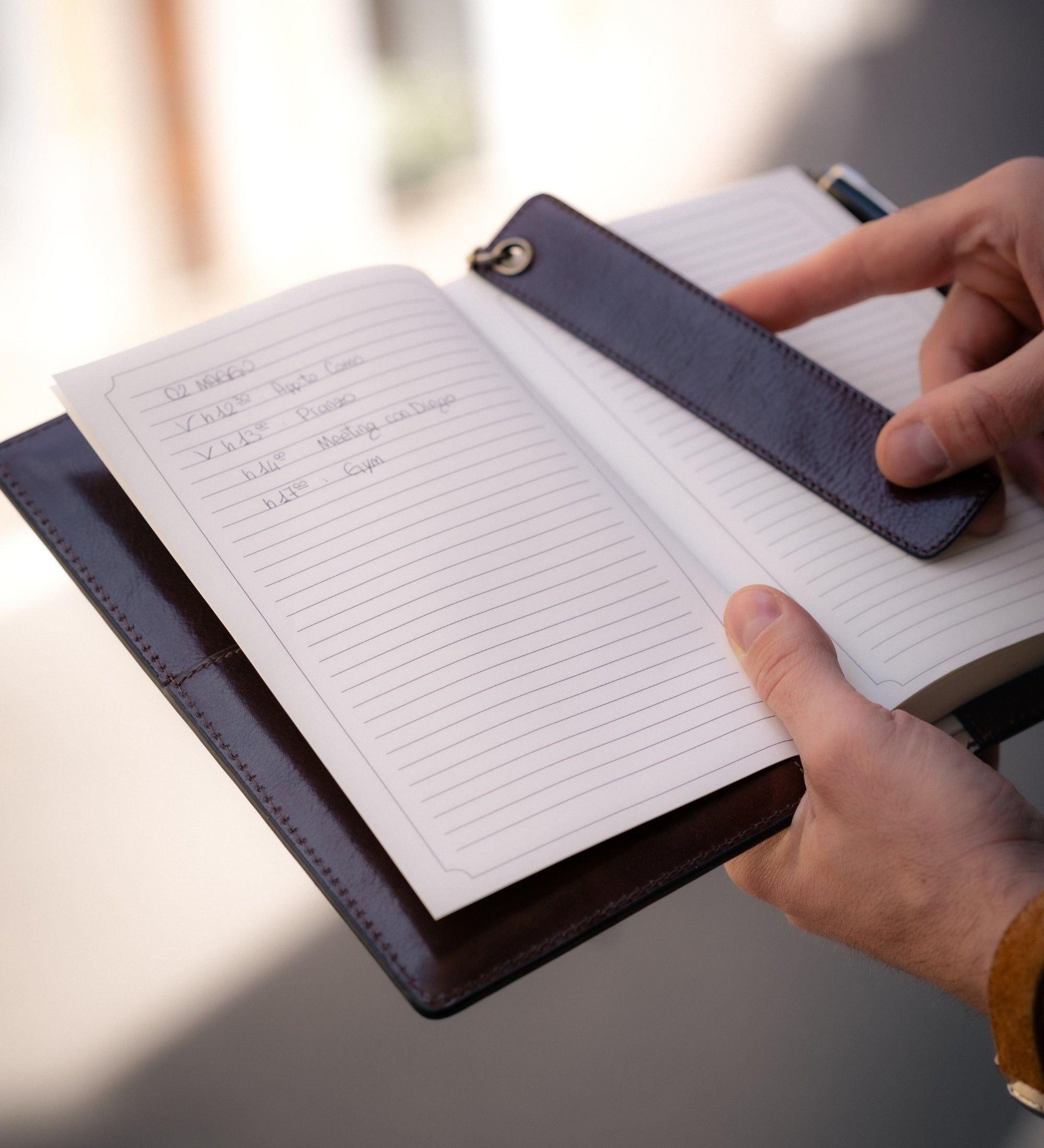 Carnet en cuir avec bloc-notes rechargeable A5 The Diary of a Nobody