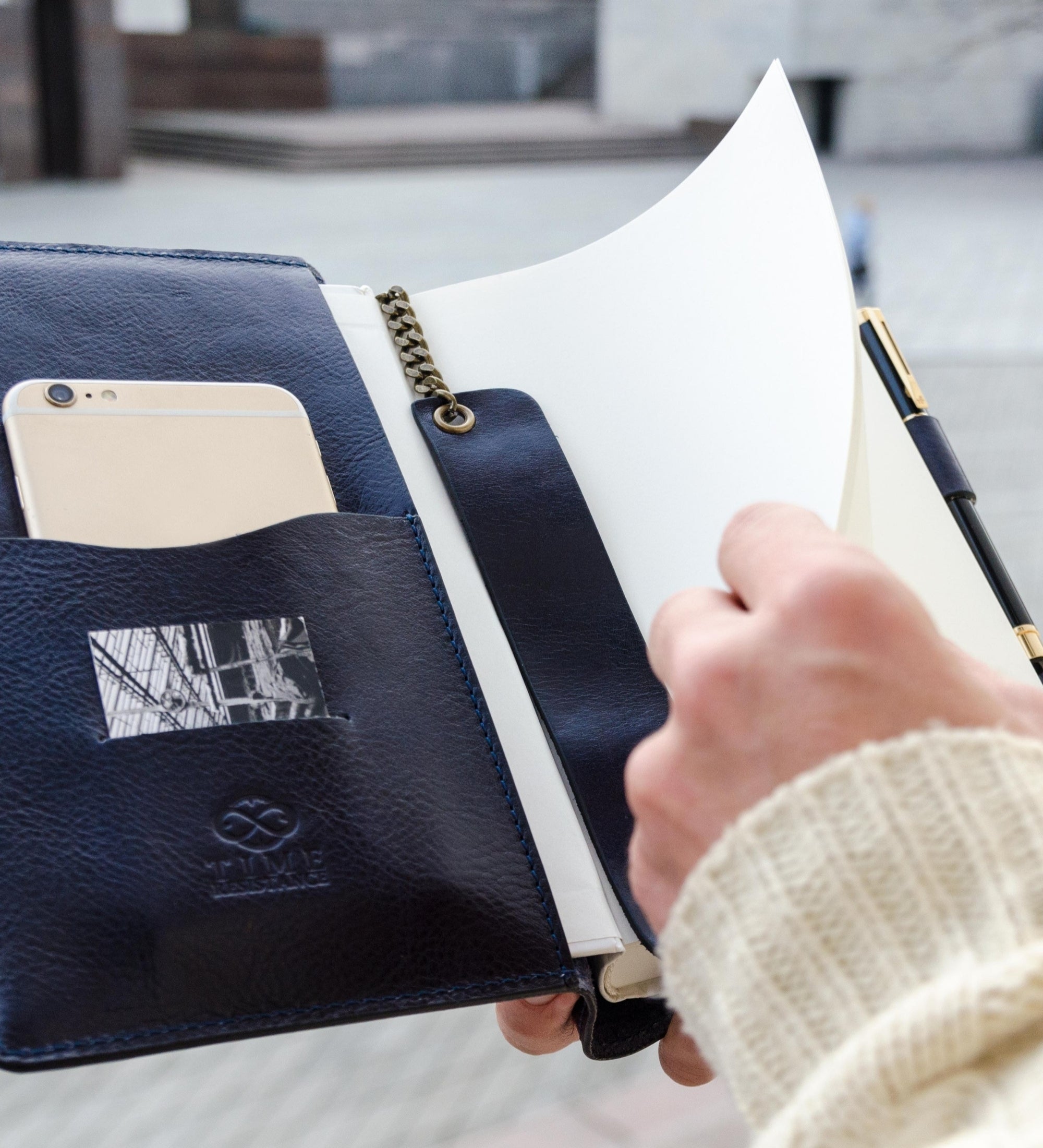 Carnet en cuir avec bloc-notes rechargeable A5 The Diary of a Nobody