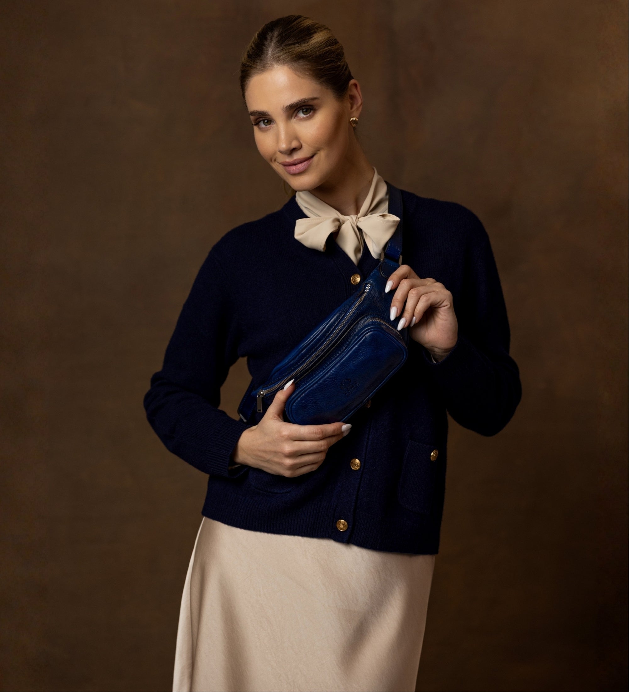 Sac banane à bandoulière en cuir pour femme Independent People