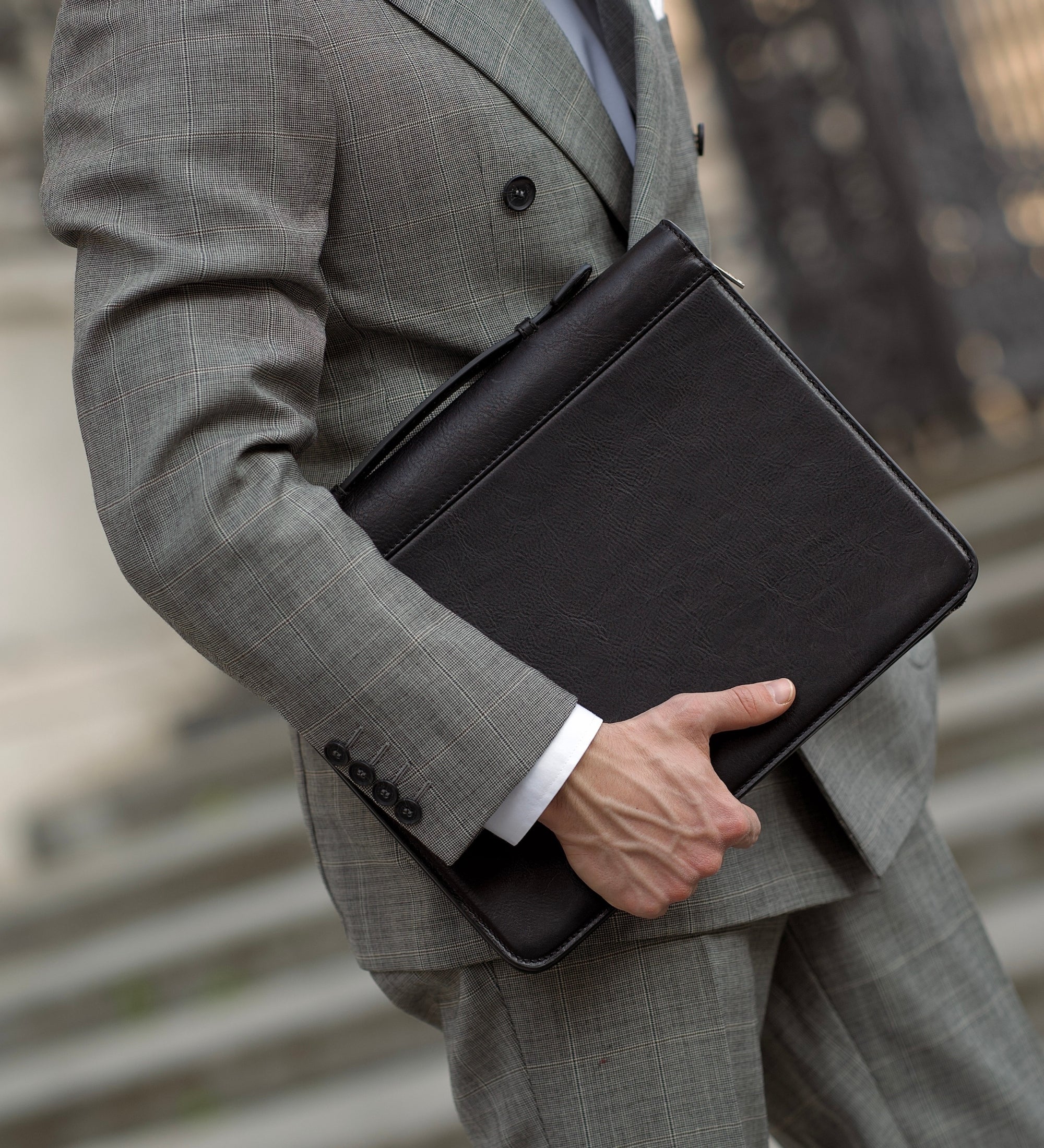 Porte-documents en cuir avec classeur Joy in the Morning