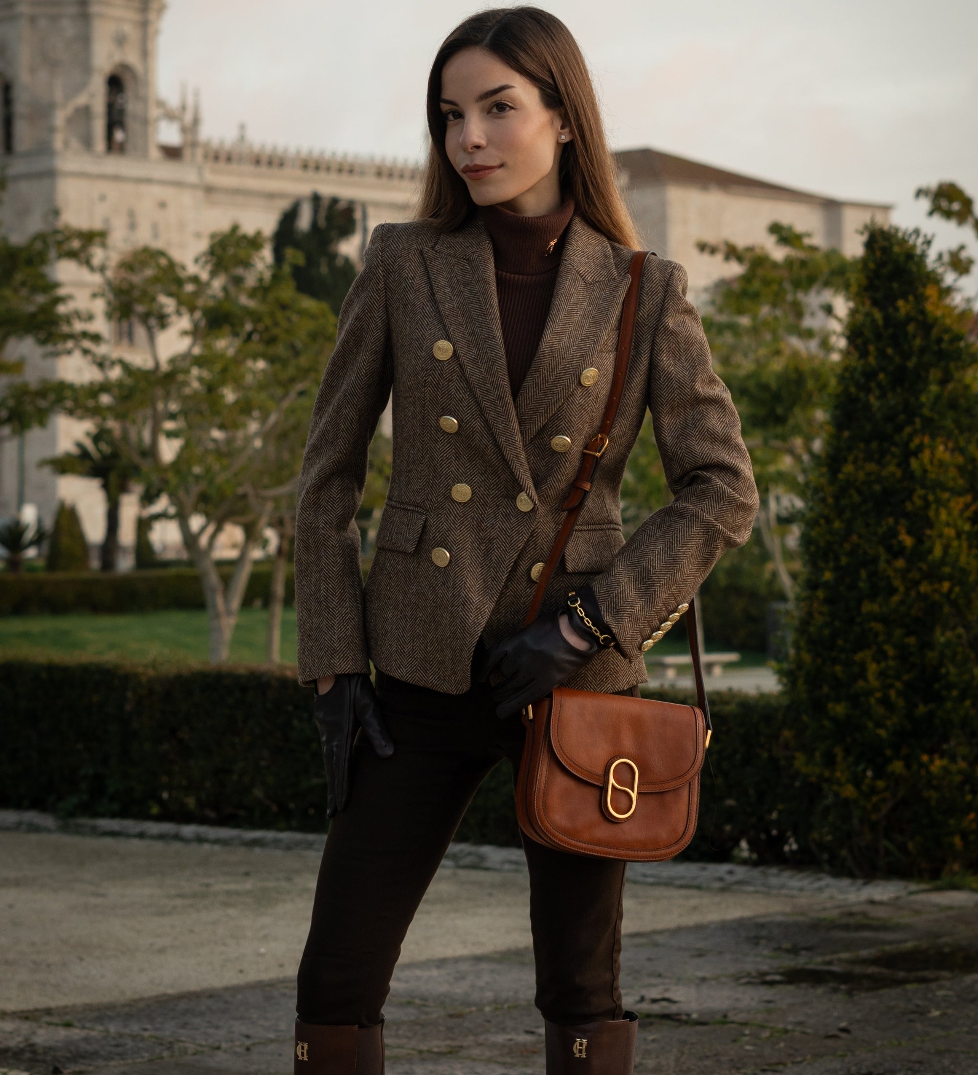 Sac à bandoulière selle en cuir pour femme Villette